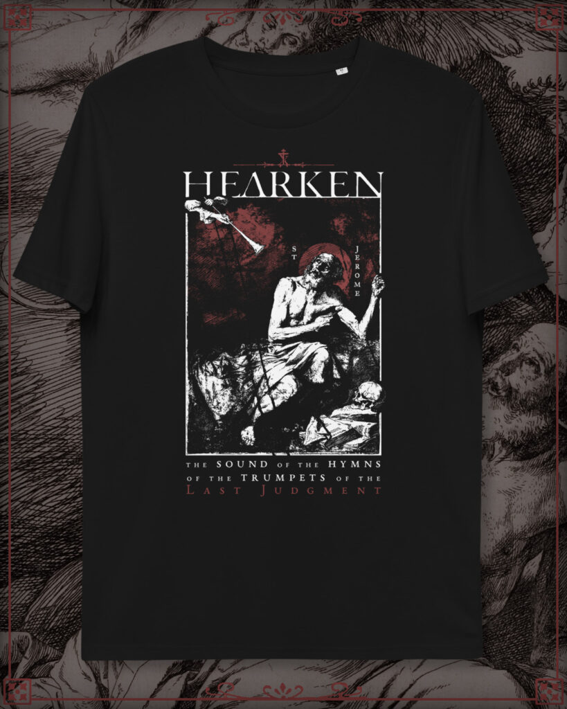 T-Shirt of Saint Jerome hearing the trumpets of the Last Judgment