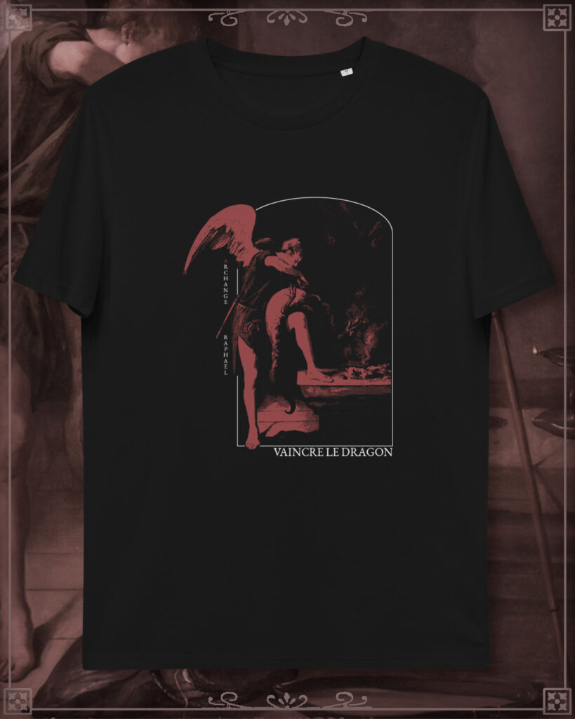 T-Shirt of Archangel Raphael slaying the Dragon