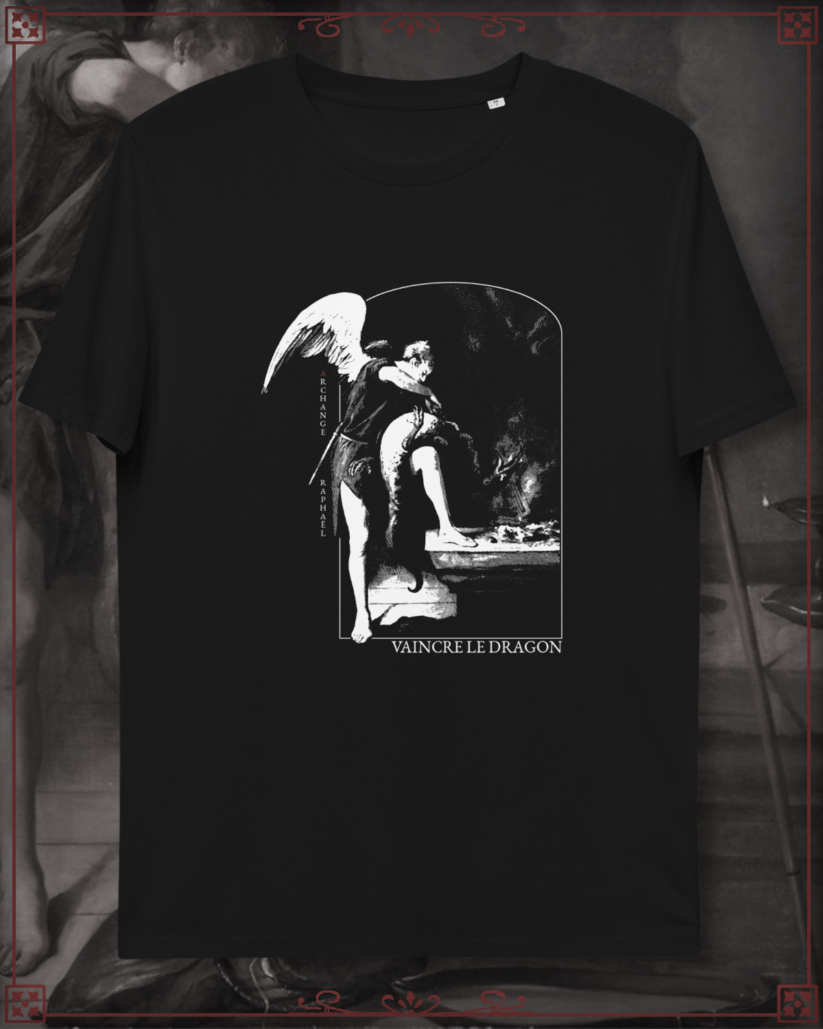 T-Shirt of Archangel Raphael slaying the Dragon