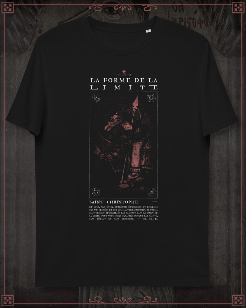 Black T-Shirt of Saint Christopher.