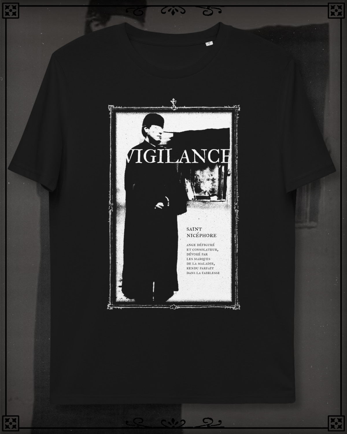 Black T-Shirt of Saint Nikephoros.