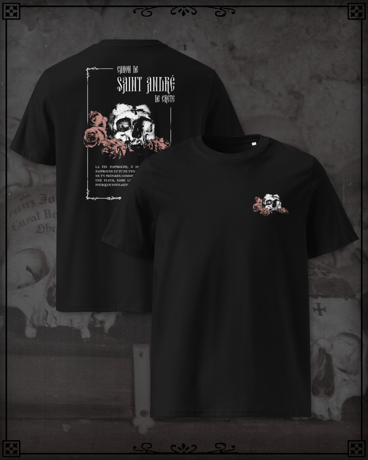 T-Shirt of the Canon of St. Andrew with a skull.